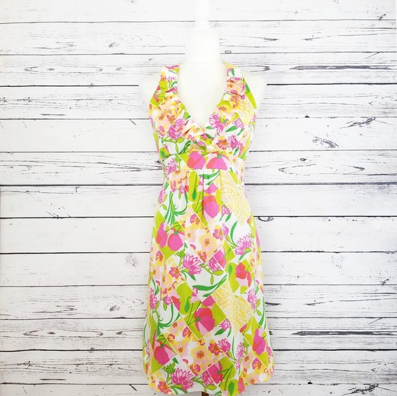 Lilly Pulitzer Dresses & Skirts - Lilly Pulitzer Ramona halter ruffle summer dress